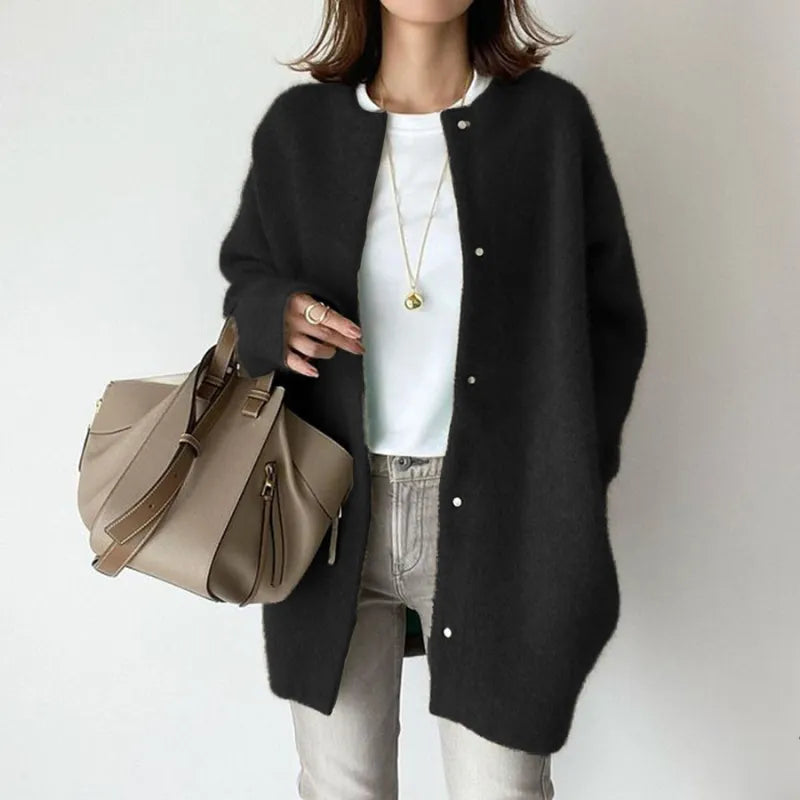 Juliette | Long cardigan in soft wool