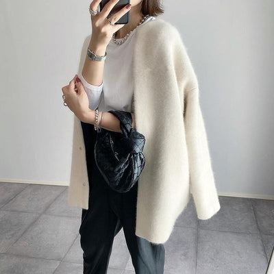 Juliette | Long cardigan in soft wool